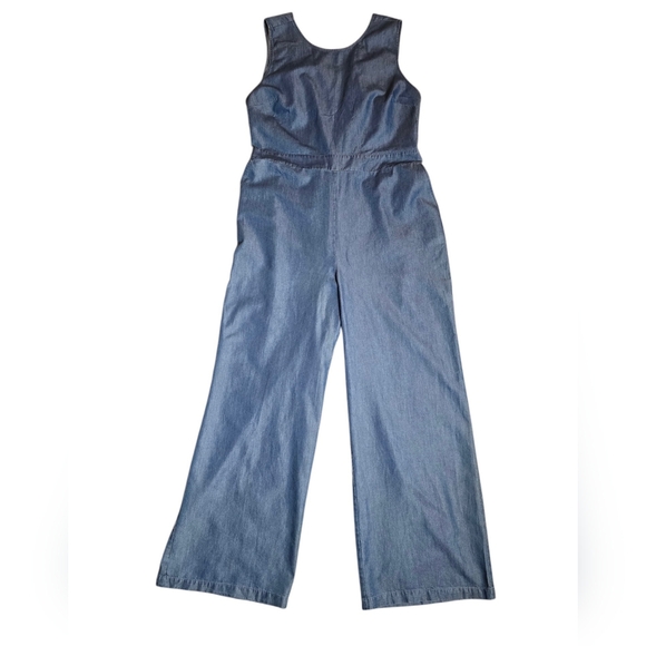NY&Company Blue Jean Jumpsuit ~ sz XL - Picture 15 of 16